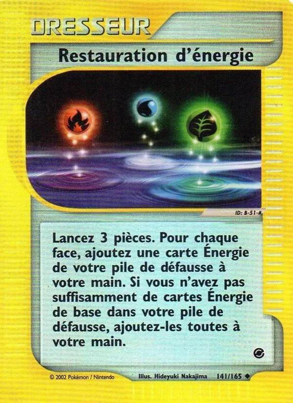 Restauration d&rsquo;énergie