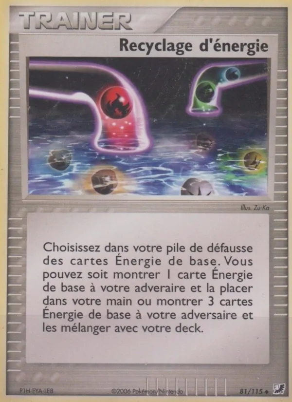 Recyclage d&rsquo;énergie