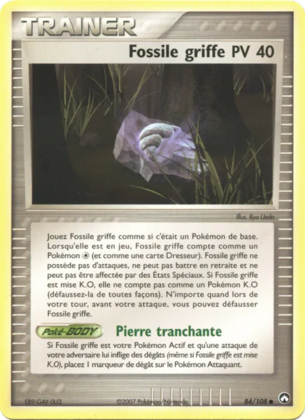 Fossile griffe