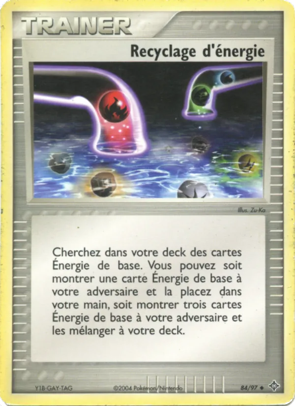 Recyclage d&rsquo;énergie