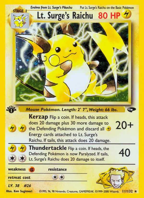 Lt. Surge&rsquo;s Raichu