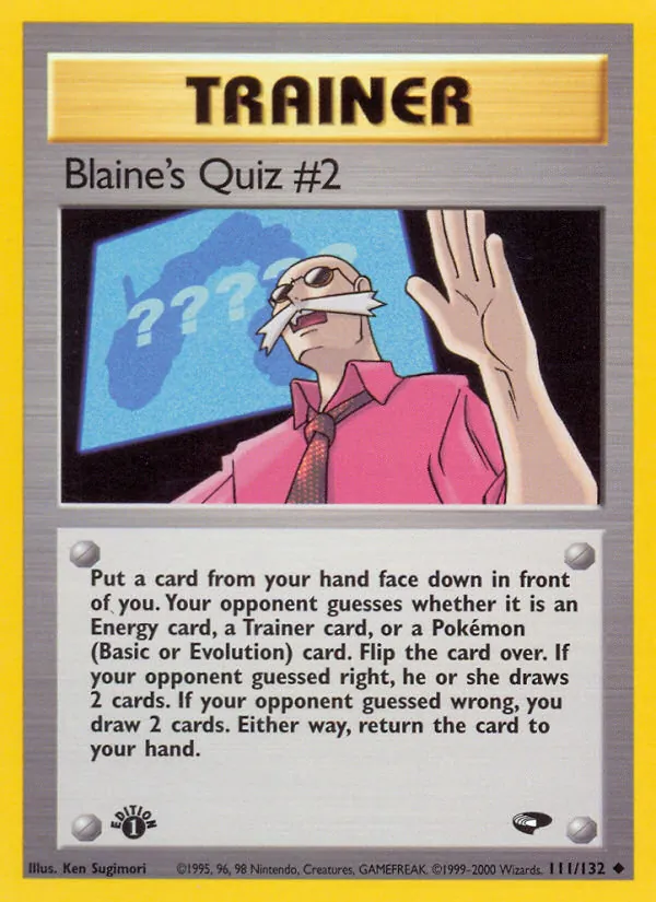 Blaine&rsquo;s Quiz #2