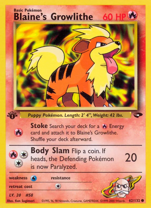 Blaine&rsquo;s Growlithe