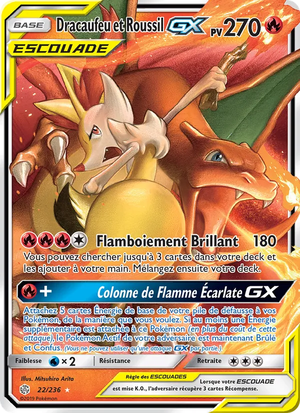 Dracaufeu et Roussil GX